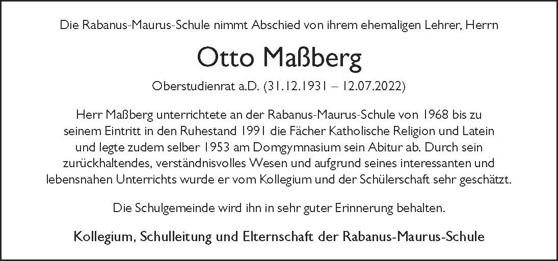 NR Otto Massberg