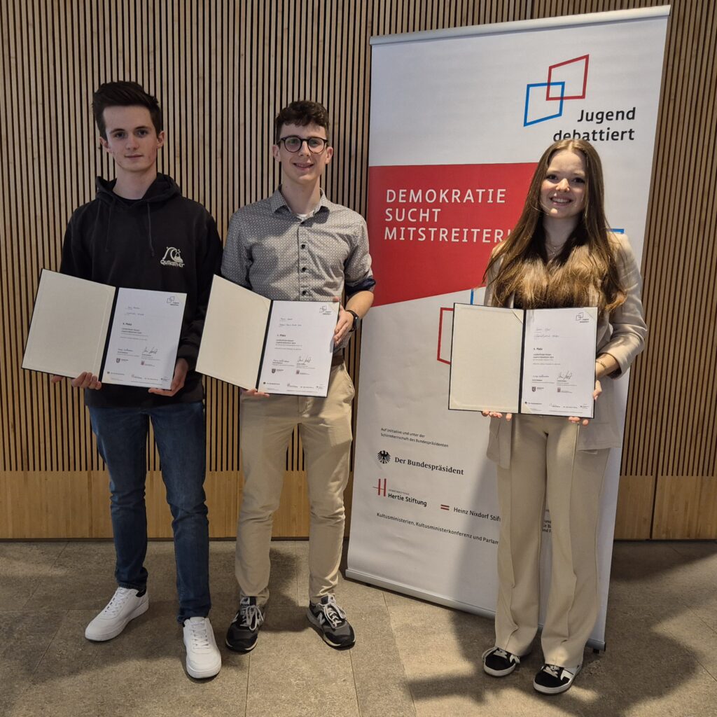 Berlin, ich komme! – 1. Platz für Marius Kümmel im Landesfinale von Jugend debattiert 27 20250402 152147