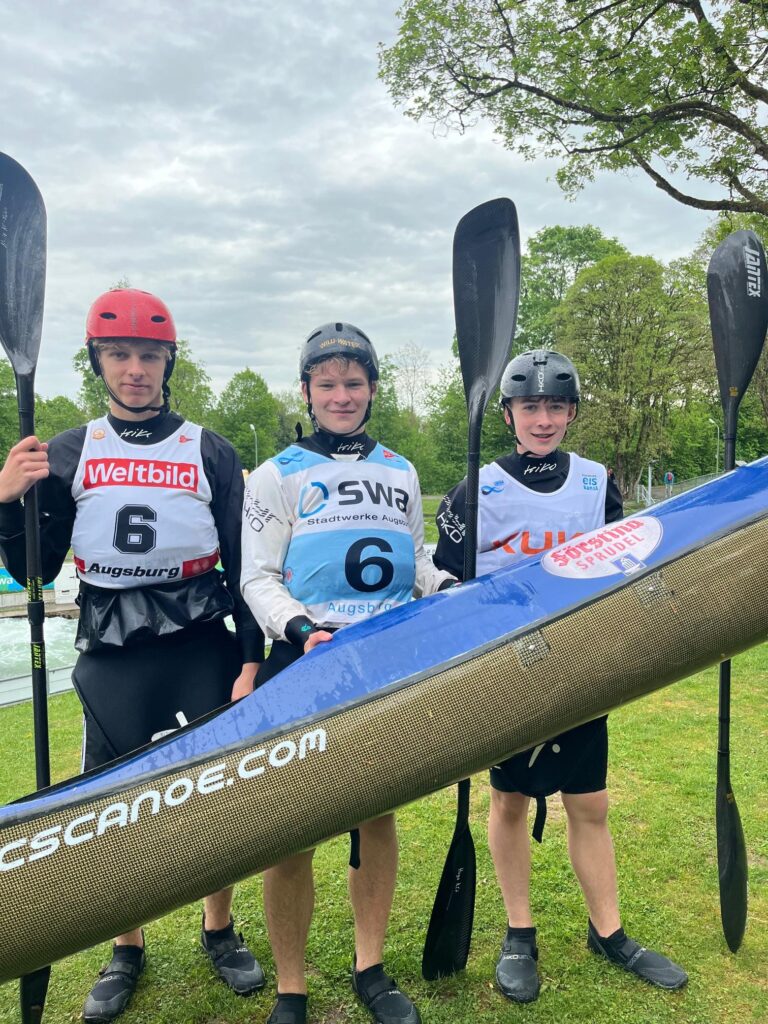 Erfolgreich auf dem Wasser: Rabanus-Maurus-Schüler glänzen bei Deutscher Meisterschaft im Wildwassersprint 3 Malte Torben Hugo3 1