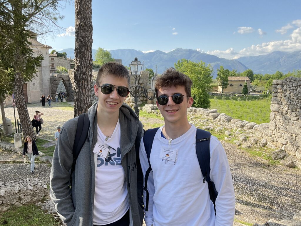 Samuel Manger und Marius Kümmel bei Cicero-Wettbewerb in Apino 1 Civitavecchia di Arpino Samuel Marius