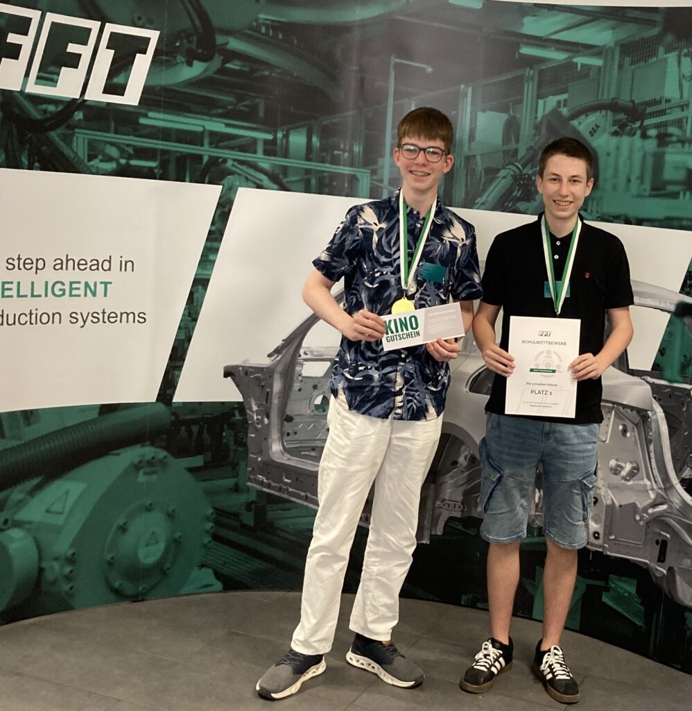 Zwei erste Plätze beim Robot Masters Cup 2026 der FFT 4 Die schnellen Huehner Platz 1